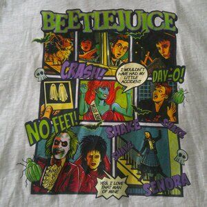 Womens Medium Beetlejuice Cast T Shirt-Good Condition